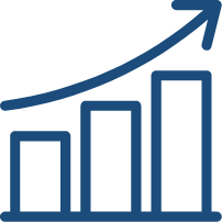 売上高の年平均成長率　アイコン